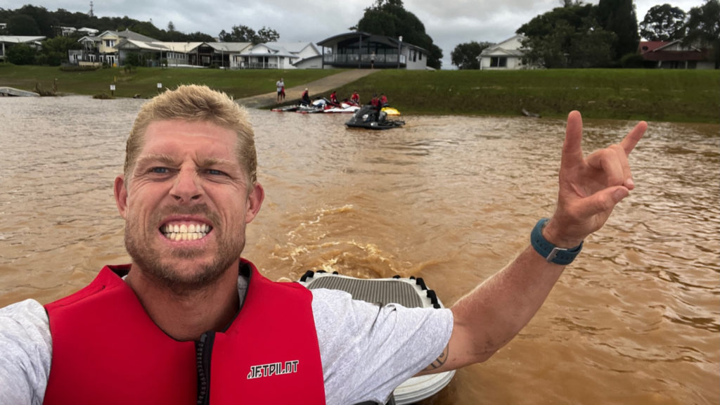 Mick Fanning Washed Away Australian Flood Documentary Pro Surfer Jetski